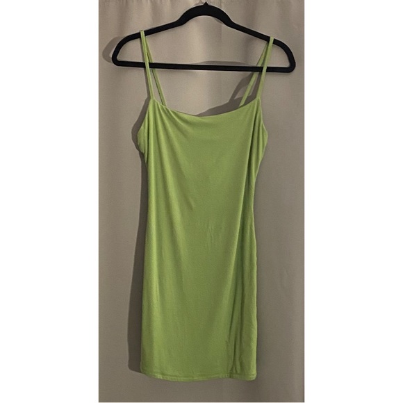 Naked Wardrobe Knit Minidress in Kiwi